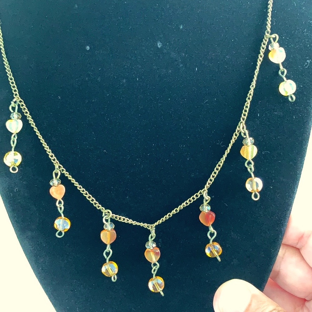 💕🌺2for$30Gorgeous Crystal & semi precious stones necklace 🌺💕 NWOT